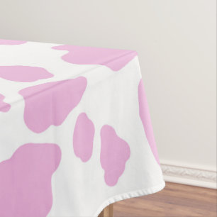 Nappe Impression de vache rose