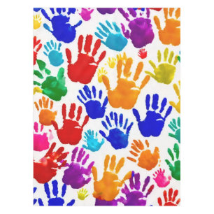 Nappe Impression manuelle colorée