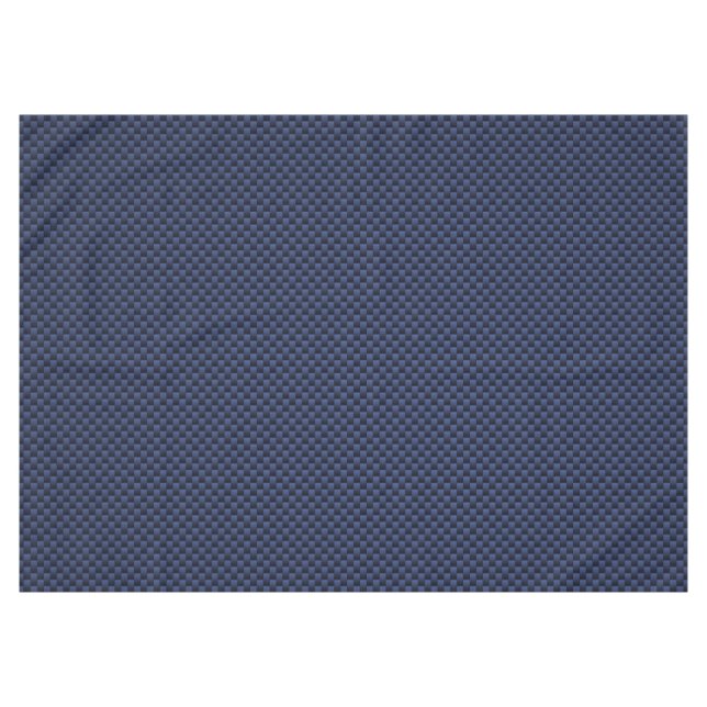 Nappe Impression Royal Blue Carbon Fibre Style Tressage (Devant (Horizontal))