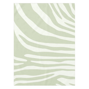 Nappe Impression verte et blanche Zebra