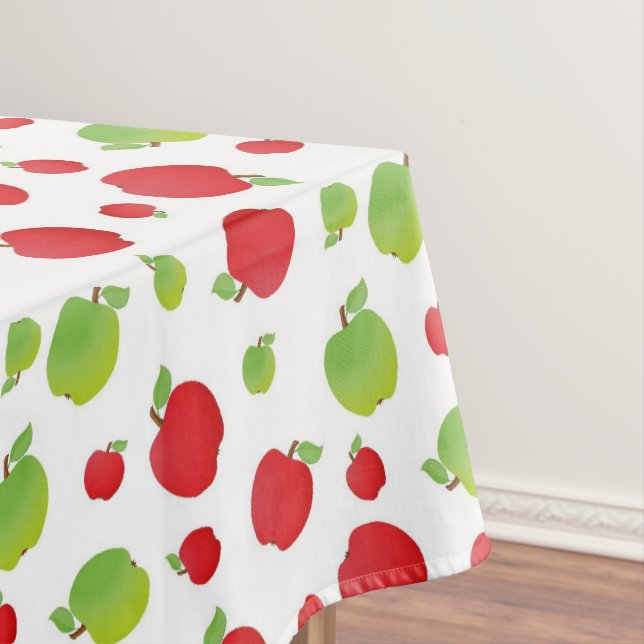 Nappe Impression verte et rouge Apple (In Situ)