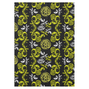 Nappe Impression vintage Citrus Citron Botanique