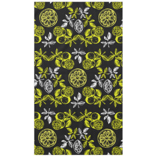 Nappe Impression vintage Citrus Citron Botanique
