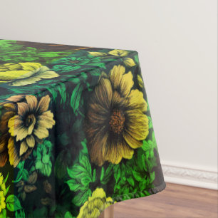 Nappe Imprimé floral vintage aux couleurs uniques