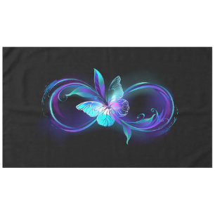 Nappe Infinité brillante avec papillon magique