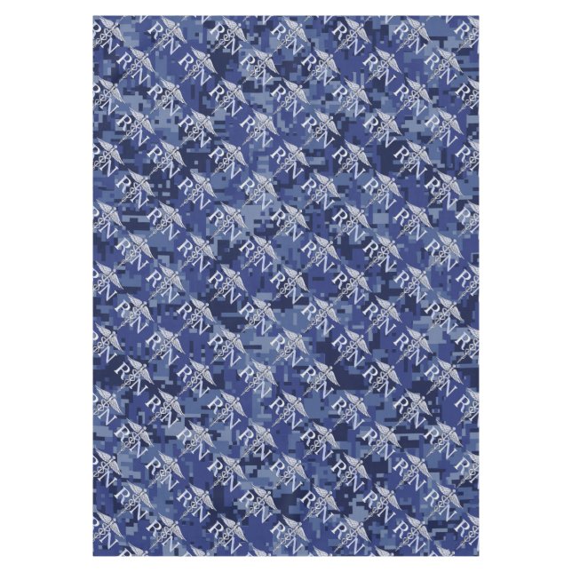 Nappe Infirmière inscrite RN Silber Caduceus Navy Blue C (Devant)