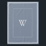 Nappe Initiale bleue poussiéreuse personnalisée<br><div class="desc">Vous pouvez le customiser.</div>