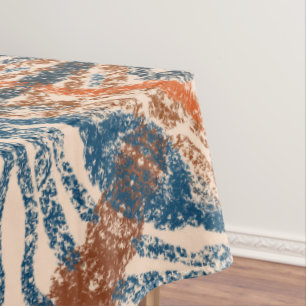 Nappe Inspiré par la Turquie : Texturé Marine & Terracot