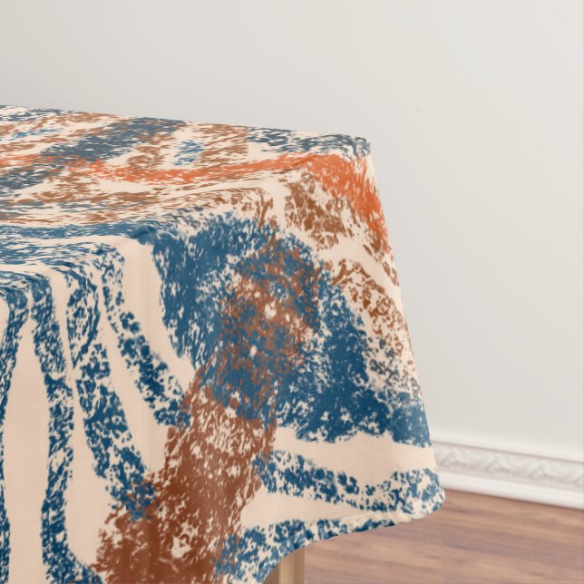 Nappe Inspiré par la Turquie : Texturé Marine & Terracot (In Situ)