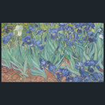 Nappe Iris Vincent van Gogh<br><div class="desc">Les iris par Vincent van Gogh, huile sur la toile 1889, est une peinture d'une correction de la floraison, violet brillant et l'iris blanc fleurit dans un jardin d'agrément. Peint de la vie pendant le séjour de l'artiste dans Arles dans les sud de la France, les constructions de peinture courtes,...</div>