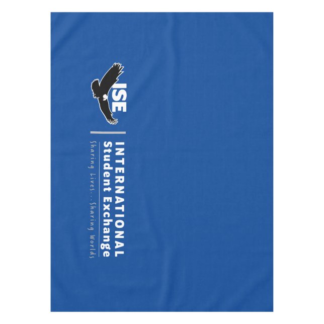 Nappe ISE Blue Tablecloth, 4 pieds sur 1,50 m (Devant)