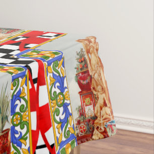 Nappe Italian, Sicilian art, maiolica, tiles, baroque ar