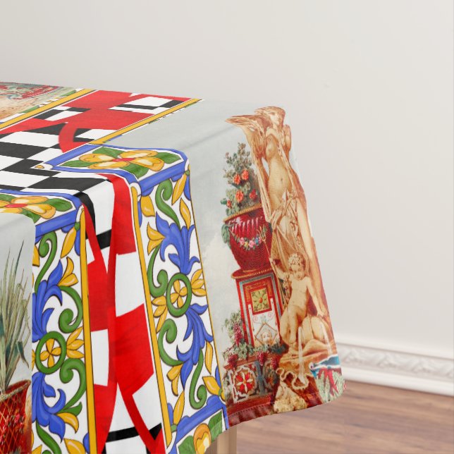 Nappe Italian, Sicilian art, maiolica, tiles, baroque ar (In Situ)