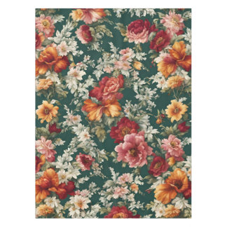 Nappe Italien Exquis, Fleurs Délicieuses avec verdure