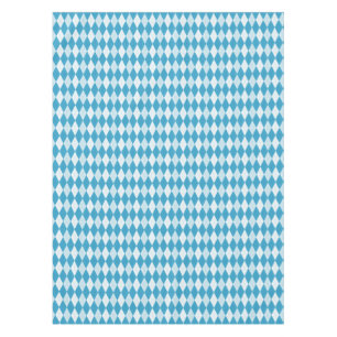 Nappe Jacquard bleu Peacock Petite forme diamant