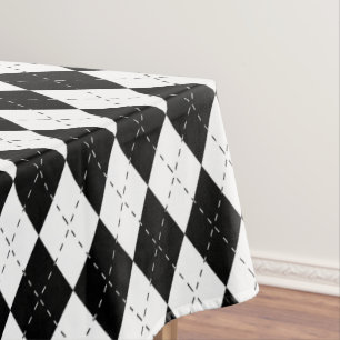 Nappe Jacquard noir et blanc