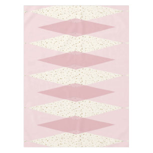 Nappe Jacquard rose moderne du milieu du siècle