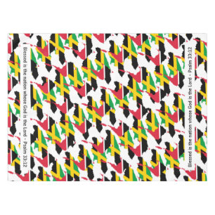 Nappe JAMAICA TRINIDAD Bienheureuse Nation double patrim