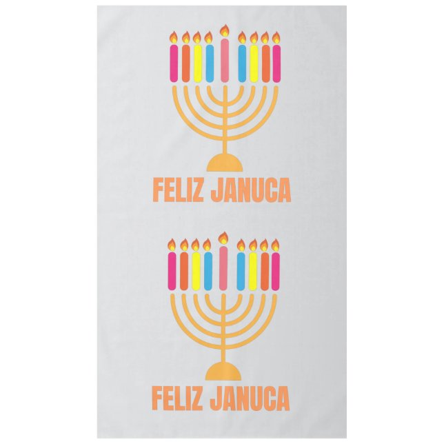 Nappe Januca, Joyeux Januca, Menorah, Masada, Janucia (Devant)
