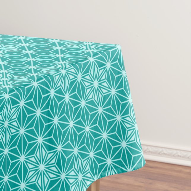 Nappe Japonais Asanoha motif - turquoise (In Situ)