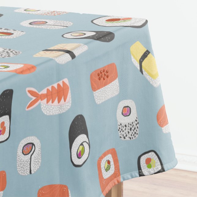 Nappe Japonais Sushi Nigiri Maki Motif (Sushi Japanese food art tablecloth)
