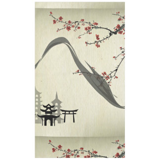 Nappe japonais, vintage, fleur de cerisier, couleur de l