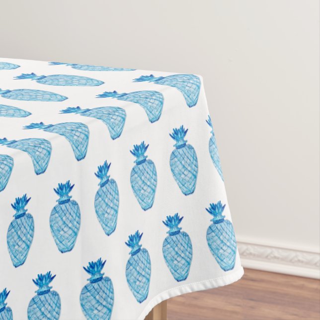 Nappe Jar à gingembre blanc et bleu ananas (In Situ)