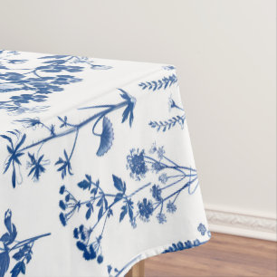 Nappe Jardin Bleu Fleur sauvage Motif