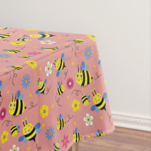 Nappe Jardin de fleurs d'abeilles douces