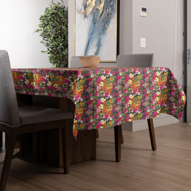 Nappe Jardin de fleurs de Zinnia (In Situ Table)