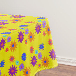 Nappe Jardin Fête Funky Rétro les années 70 Fleur Imp