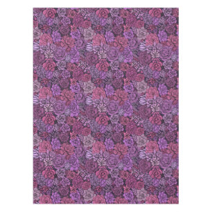Nappe Jardin succulent en rose et violet