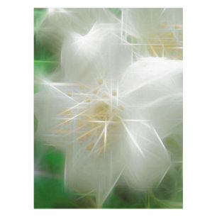 Nappe Jasmine brillante blanche