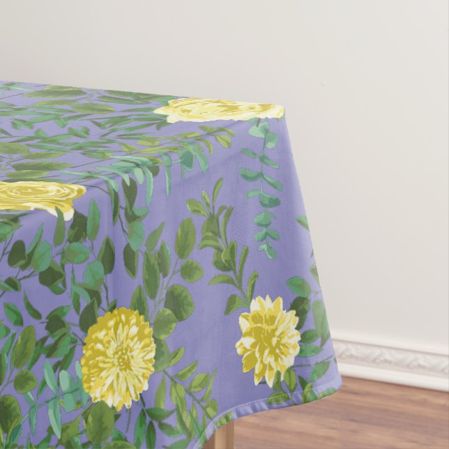 Nappe Jaune clair et périphérique Rose bleu Mariage flor (In Situ)