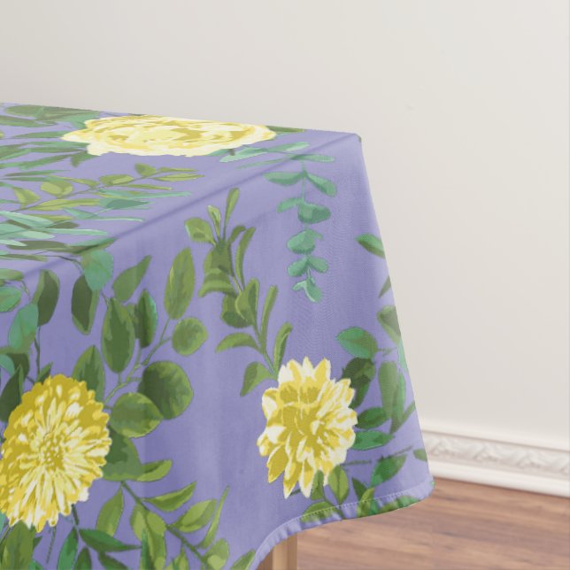Nappe Jaune clair et périphérique Rose bleu Mariage flor (In Situ)