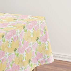 Nappe Jaune Rose Floral