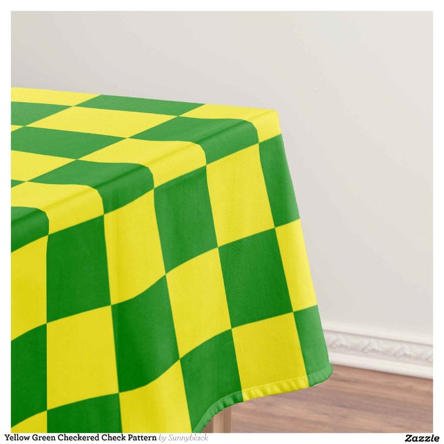 Nappe Jaune vert À damiers Motif chèque (Créateur téléchargé)