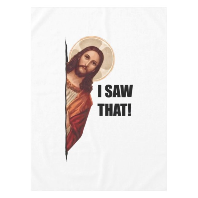 Nappe Jésus chrétien vous regarde, Jésus j'ai vu ça (Devant)