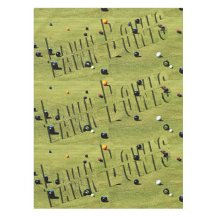 Nappe Jeu Et Logo De Bowls De Pelouse,