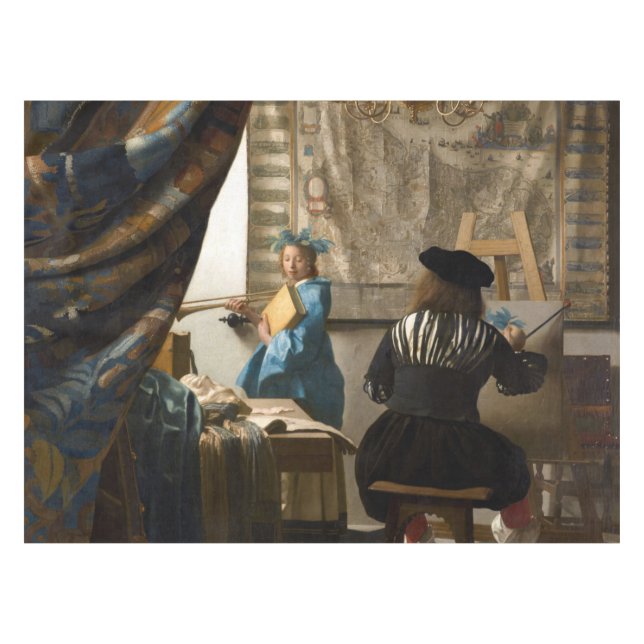 Nappe Johannes Vermeer - L'Allégorie de la Peinture (Devant (Horizontal))