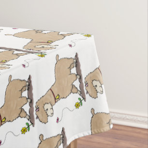 Nappe Joli alpaga joyeux avec dessin animé de papillon