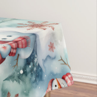 Nappe Joli Bonhomme de Neige Noël 