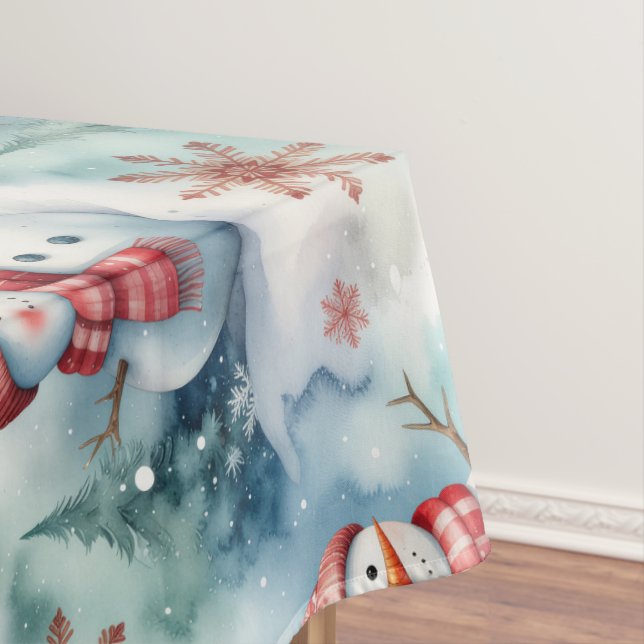 Nappe Joli Bonhomme de Neige Noël  (In Situ)