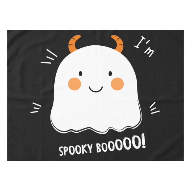 Nappe Joli Éffrayant Boo Demon Ghost (Devant (Horizontal))