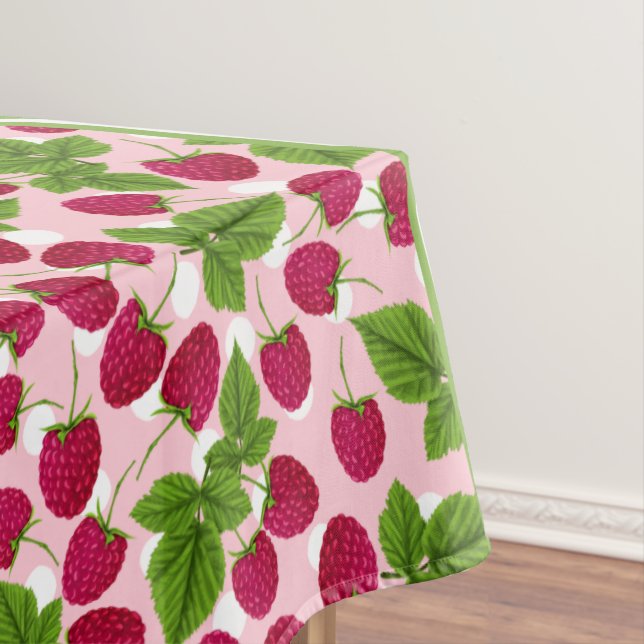 Nappe Joli framboise pois et chevron rouge (In Situ)