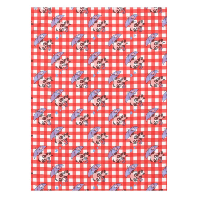Nappe Joli motif à carreaux rouges gingham (Devant)