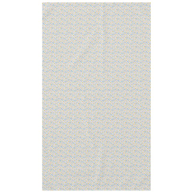 Nappe Joli Motif de marguerites blanches sur bleu (Devant)