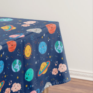 Nappe Joli Motif Planète Souriante