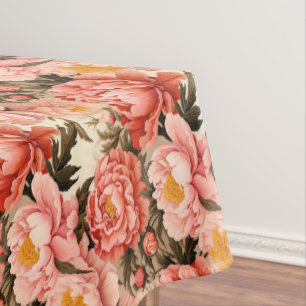 Nappe Joli Peine rose Vintage motif floral