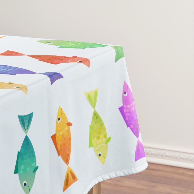 Nappe Joli poisson coloré motif (In Situ)
